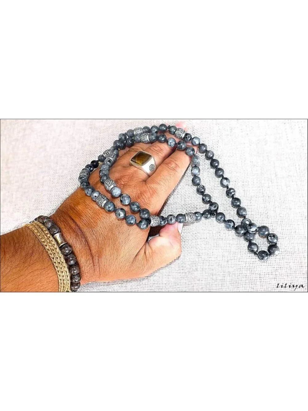 Men's Labradorite Necklace 26